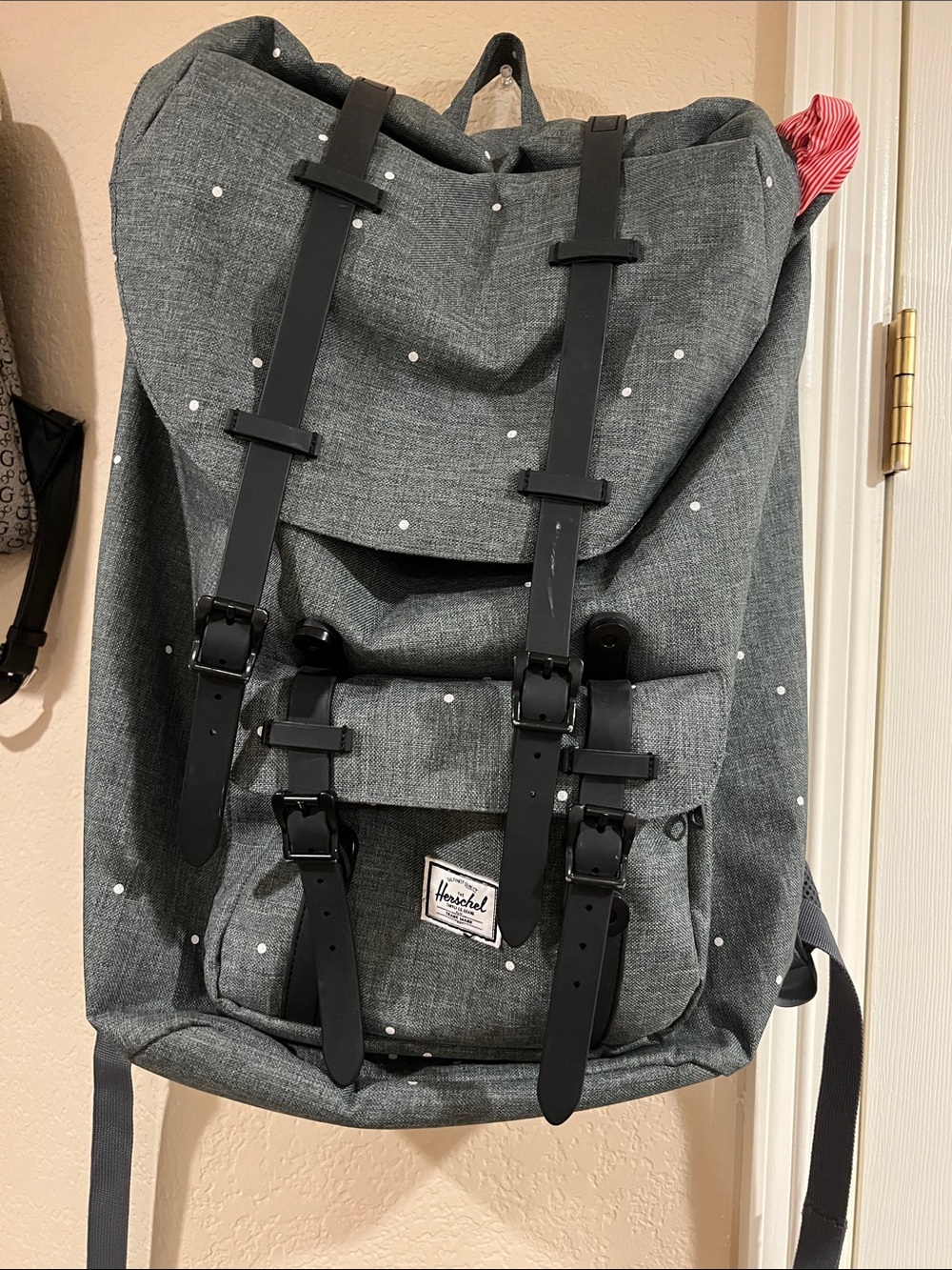 Herschel Grey Dot Backpack - Travel & Everyday Bag